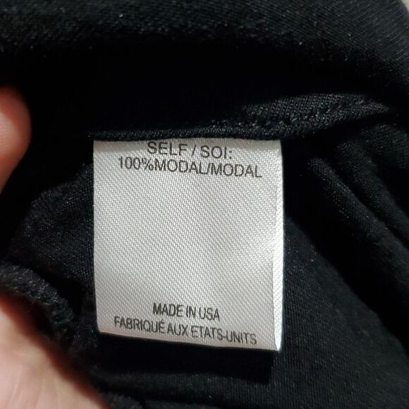 Haute Hippie Unique Draped Black Slit Leg Pants - Picture 15 of 16